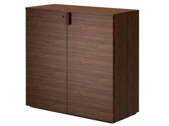 Armoire basse à portes battantes en bois - largeur 80 cm - fabriquée en Italie_0