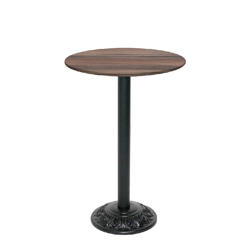 RestooTab - Mange-debout Versailles Ø50cm décor chêne montagne - marron fonte TB-VRSFF-R50M-CH.MON_0