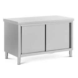 Royal Catering - Royal Catering Meuble Bas en INOX avec Double Ouverture ECO 140 x 70 cm 500 kg - Caisson de Cuisine Meuble Cuisine Bas avec Plan - in_0