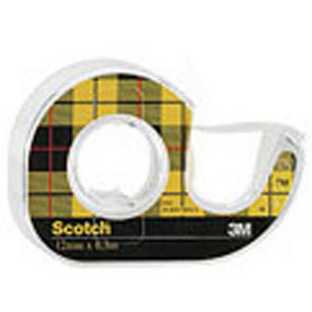 Scotch Ruban adhésif transparent double face 665 - 12.7 mm x 6.3 m