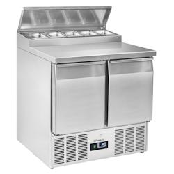 Saladette 2 portes 5 x GN 1/6   CSA2P516 Casselin - gris CSA2P516_0