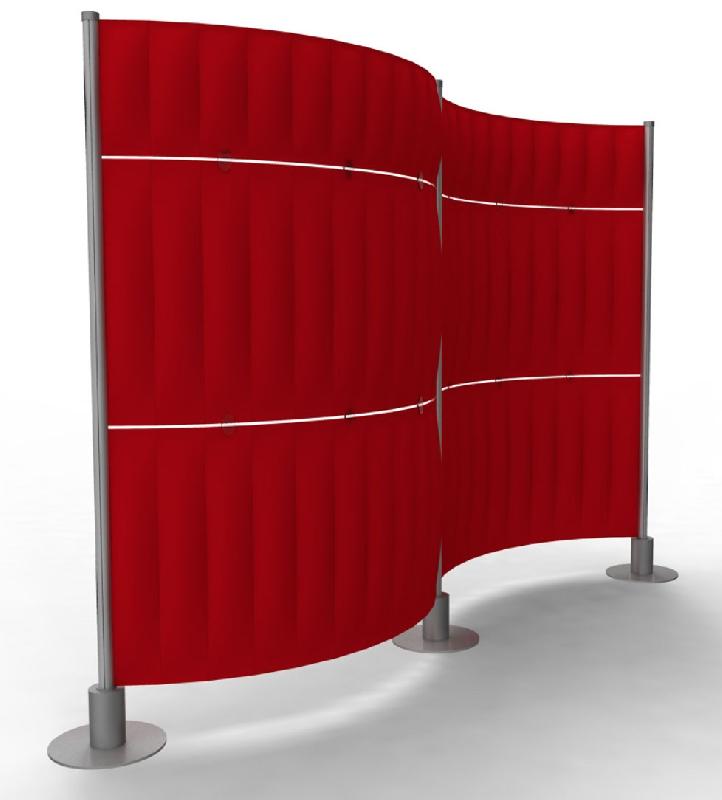 SLALOM ECOFLEX / CLOISON ACOUSTIQUE H 181 X L200 CM ROUGE_0