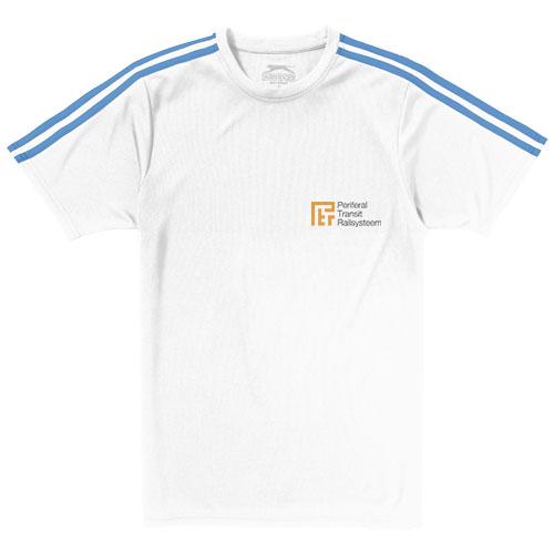 T-shirt manches courtes Baseline 33015016 - Bandes contrastées - Polyester respirant Cool Fit 145 g/m²_0