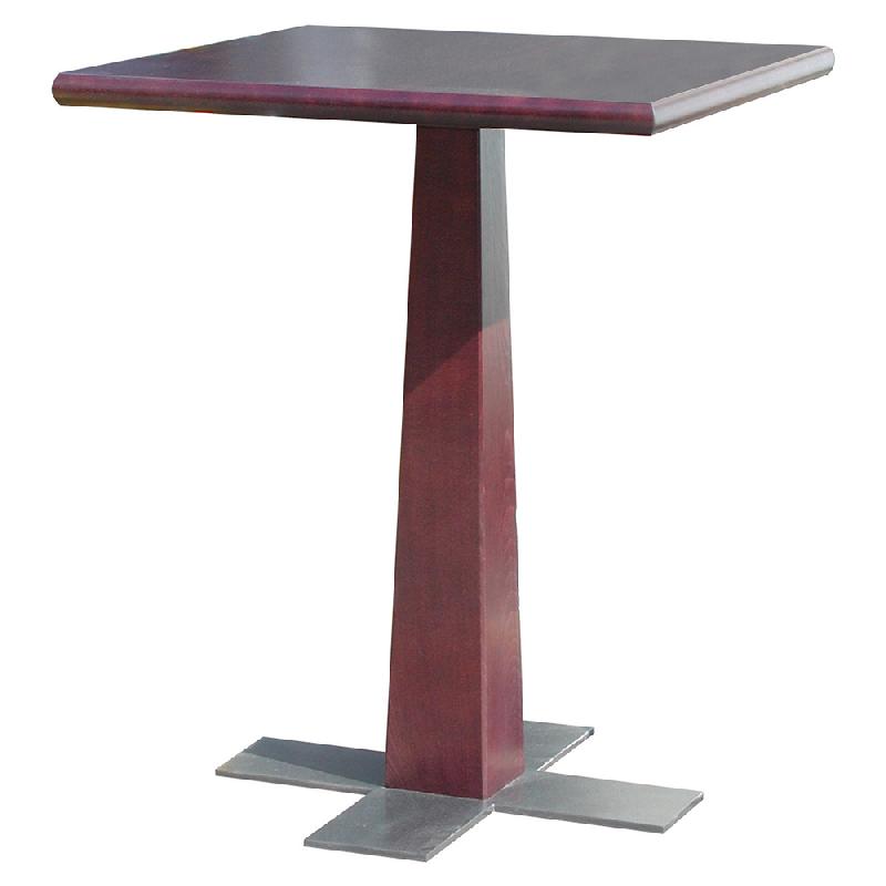 Table de restauration - piétements croix 7049x49 - plateau carré ou rond en option_0