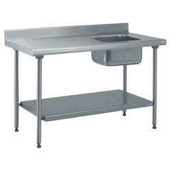 Tournus Equipement Table inox du chef adossée longueur 1600 Tournus - 424765 - plastique 424765_0