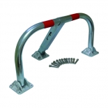 Barrière de parking premium - structure tubulaire Ø 55 mm - acier galvanisé 20/10ème - verrouillage automatique - 96 x 45,5 x 42,5 cm - 12 kg_0