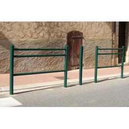 Barrière trio boule - référence 8206181 - acier peint sur zinc - design contemporain_0