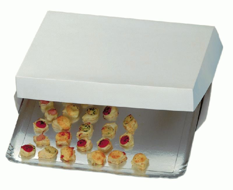 Plateau Carton Blanc Pour Pâtes Et Gâteaux 30 X 40 Cm - Lot De 50 Pièces