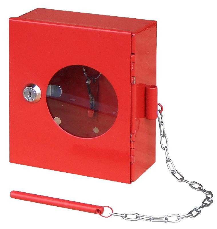 Boîtier de sécurité vitré avec brise-glace - Dimensions 16x14x6 cm - Armoire à clé simple_0