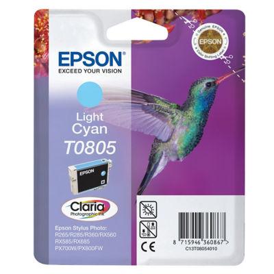 Cartouche Epson T0805 cyan clair pour imprimantes jet d'encre_0