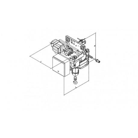 Chariot pour treuil Huchez 250kg à 5T Référence   BOX_0