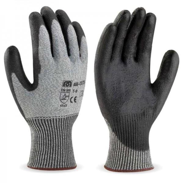 Gants anti-coupures CUT5 - fibre anticoupure niveau 5 - revêtement polyuréthane_0
