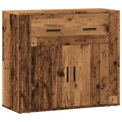 Helloshop26 - Buffet bahut commode armoire meuble de rangement organisateur cuisine salle de séjour salon vieux bois 80 x 33 x 70 cm 02_0036612 - 300_0