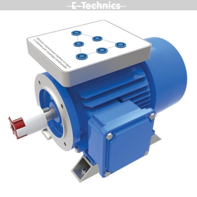 Moteur asynchrone triphasé - GE-M007 - 2 vitesses - 0,8/1 kW - 1420/2860 tr/min_0