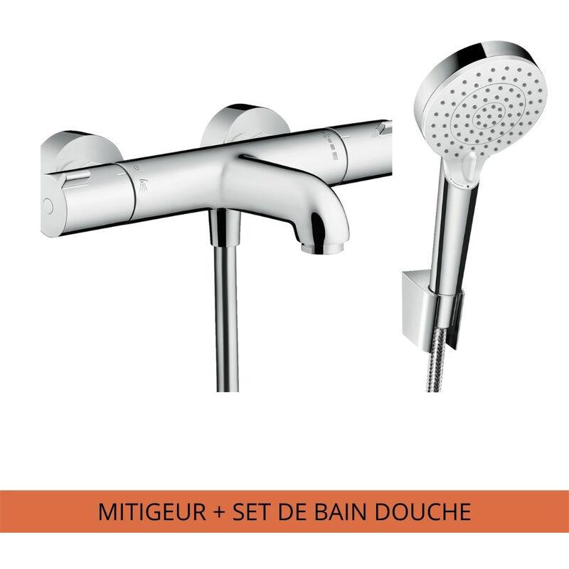 HANSGROHE ENSEMBLE BAIN DOUCHE VARIO AVEC MITIGEUR ECOSTAT 1001