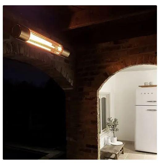 Radiant infrarouge California - 2 réglages de puissance, lampe chauffante au carbone, IP65_0