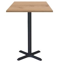 Restootab - Mange-debout 60x60cm - modèle Dina chêne delano - marron Bois manufacturé TB-DINFF-6060S-CH.DELA_0
