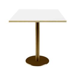 Restootab - Table 70x70cm Rome bistrot blanche - blanc TB-ROM2-7070M-BLANC-LAI_0