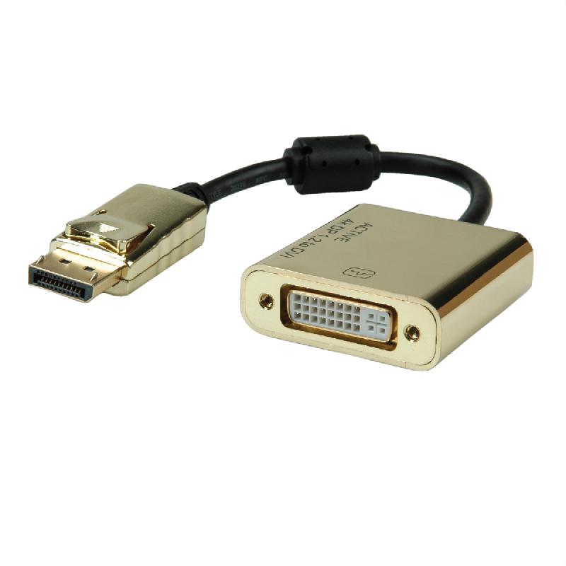 Roline gold 4k adaptateur displayport - dvi, dp m-dvi f_0
