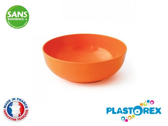 SALADIER MELAMINE DIAM 24 CM ORANGE