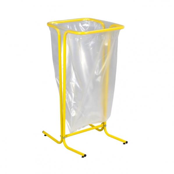 Support sac tri sélectif 110L TUBAG Jaune - 5 couleurs disponibles - Modèles sur pieds ou roulettes - Rossignol_0