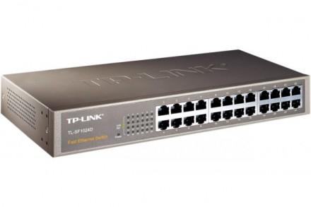 Switch réseau RJ45 10/100 Mbps - Boîtier métal rackable 13'' 1U - 24 ports - Garantie 3 ans_0