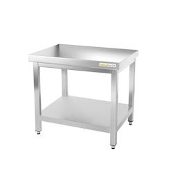 Table de travail en inox soubassement 700 x 600 mm PREMIUM / GOLDINOX - gris inox 3701770804931_0
