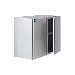 Virtus group - Armoire murale inox avec porte battante et étagère intermédiaire - Profondeur 400 mm - L90 x P40 x H66_0