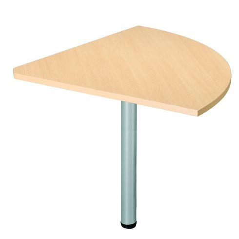 ANGLE DE LIAISON EXCELLENS PLATEAU HÊTRE 90° PIÉTEMENT TUBE MÉTAL ALUMINIUM