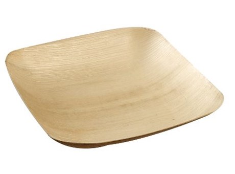 ASSIETTE PROFONDE JETABLE SOLIA VERTERRA EN PALMIER 20 X 20 CM (VENDU PAR 25)