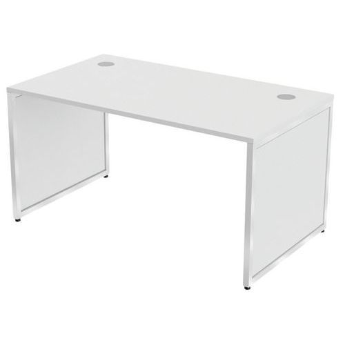BUREAU KAD PIEDS PANNEAUX 140 X 80 CM BLANC BLANC - MBA