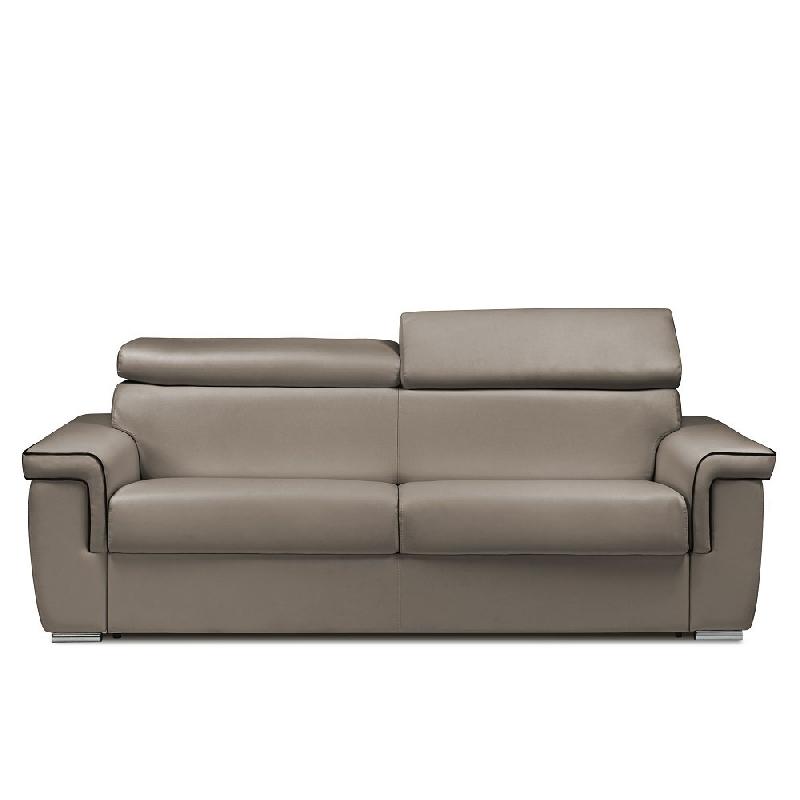 Canapé convertible express Marais 160 cm - Matelas 16 cm en polyuréthane - Coloris taupe - Fabrication artisanale italienne_0