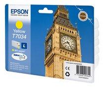 CARTOUCHE IMPRIMANTE JET D'ENCRE EPSON JAUNE T7034 L - C13T70344010