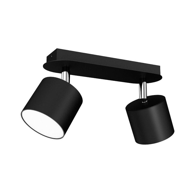 EKO-LIGHT SPOT POUR PLAFOND CLOUDY À 2 LAMPES NOIR