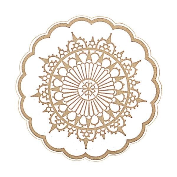 DESSOUS DE VERRE BARROQUE EN PAPIER TISSU 9 PLIS  Ø 9CM - LOT DE 250 - AZ BOUTIQUE - DESSOUS DE VERRE