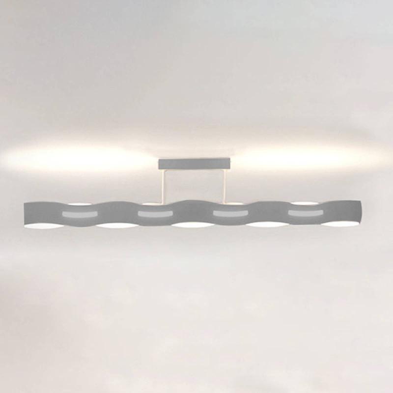ECO-LIGHT PLAFONNIER LED WAVE NICKEL