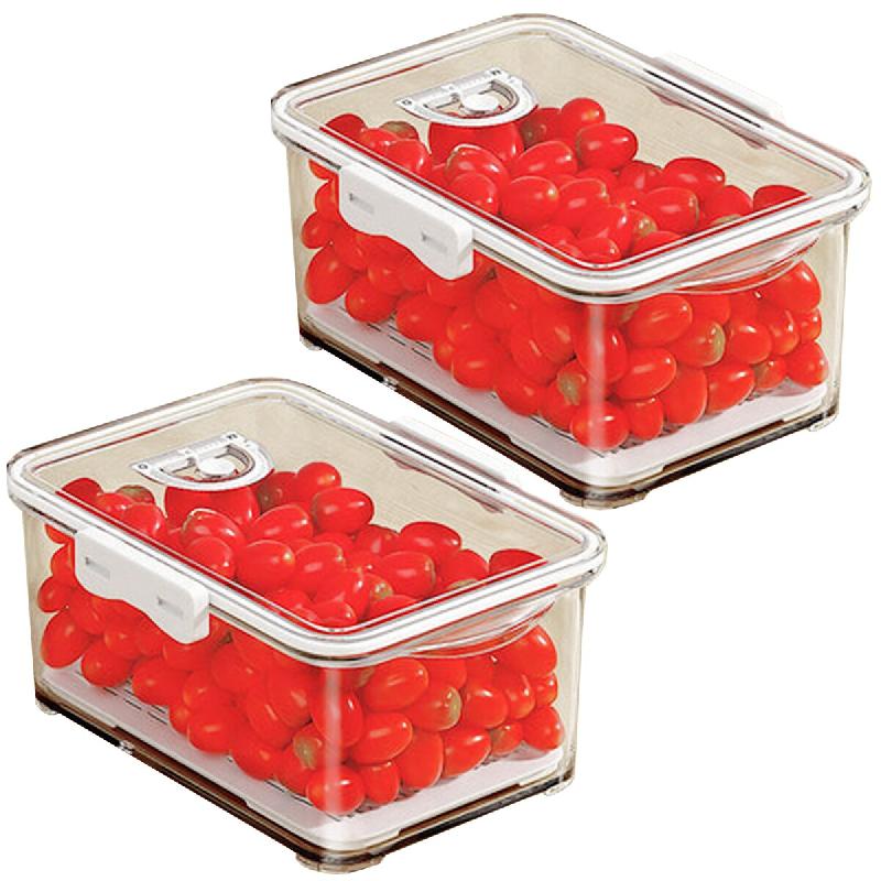Joybos - Lot de 2 conteneurs alimentaires de 2,5 L chacun avec couvercles - transparent multi-matériau PK5446_0