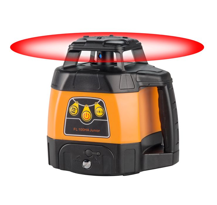 LASER ROTATIF 600M FL100HA JUNIOR + TRÉPIED DEXTÉRIEUR + MIRE TÉLESCOPIQUE 4M  - 212000-S01