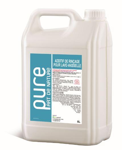 Liquide de rinçage machine Ecocert* non parfumé - 5L - Purerince - Séchage optimisé et anti-trace_0