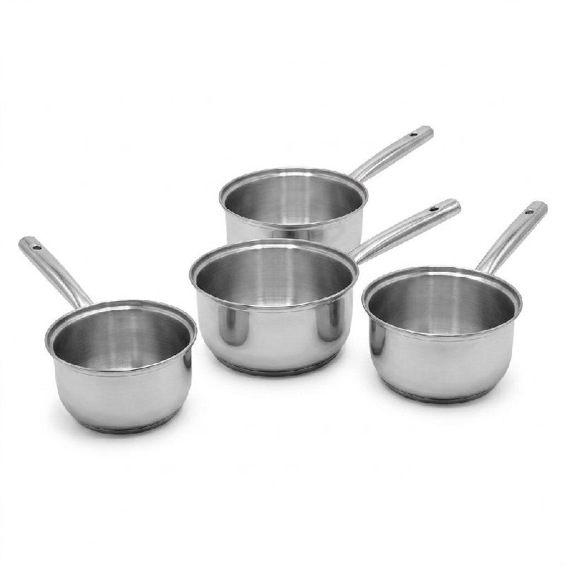 Lot de 4 casseroles 16/18/20/22 cm en inox Fackelmann Rhona - gris inox 3176239913415_0