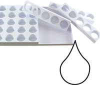 MATFER - PLAQUE MULTIMOULE 35 GÂTEAUX PLASTIQUE 90 X 58 MM - 350018