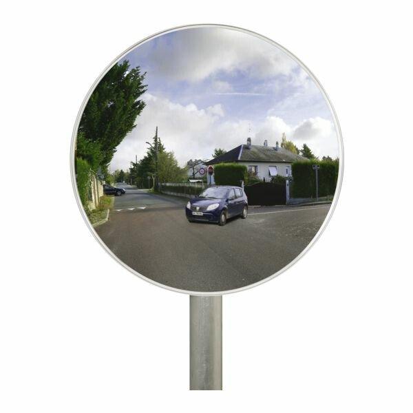 Miroir de surveillance multi-usages rond - Gamme économique - Réflecteur ⌀ 600 mm - Distance max 12 m - SOCOMIX_0