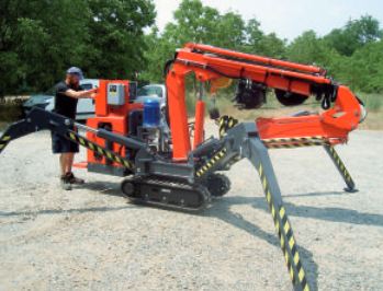 Model 510-e4 spider - Grue araignée - 2.5t - Honda GX690, 22HP, 12.30m flèche_0
