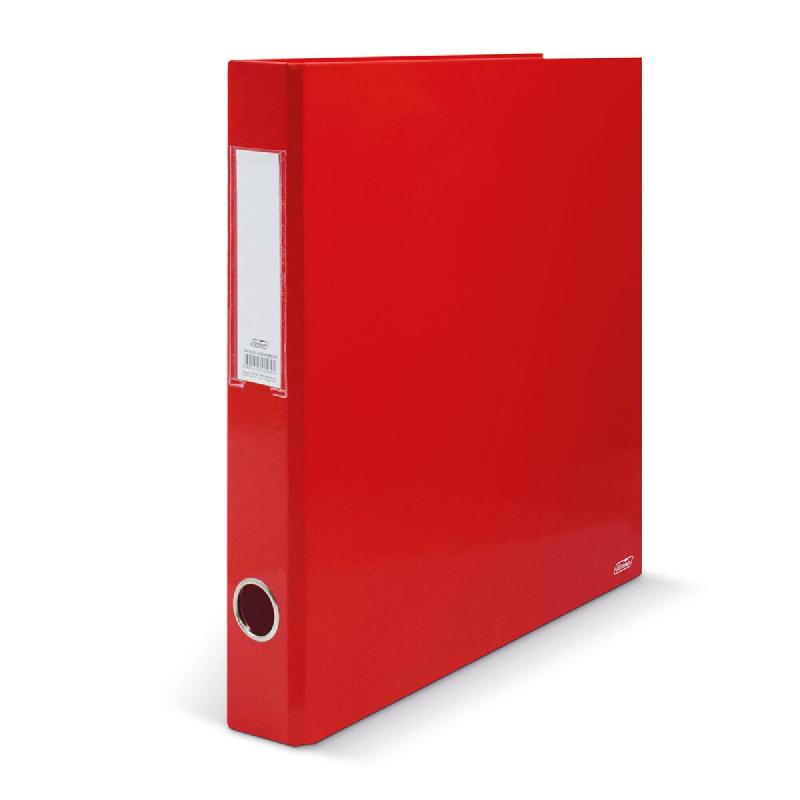 OEM Chemise de classement en plastique avec porte-étiquette 2 anneaux R 24 mm L36 mm Rouge - 4740372460243_0