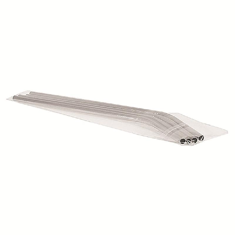 Pailles en inox incurvées en lot de 4 21,5x0,6 cm - par 40_0