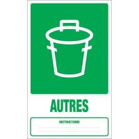 PANNEAU DÉCHETS AUTRES