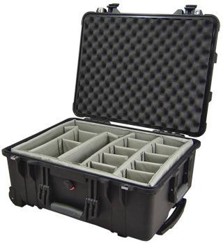 Valise trolley rigide type peli™ case, 560x455x265 mm, avec kit de cloisons mobiles - PLI1564Case_0