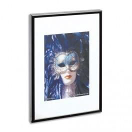 PHOTO ALBUM COMPANY CADRE PHOTO, CONTOUR ALU NOIR, PLAQUE TRANSPARENTE INCASSABLE, FORMAT 30X40 CM