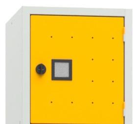 Porte jaune pour vestiaire roma 4 cases_0