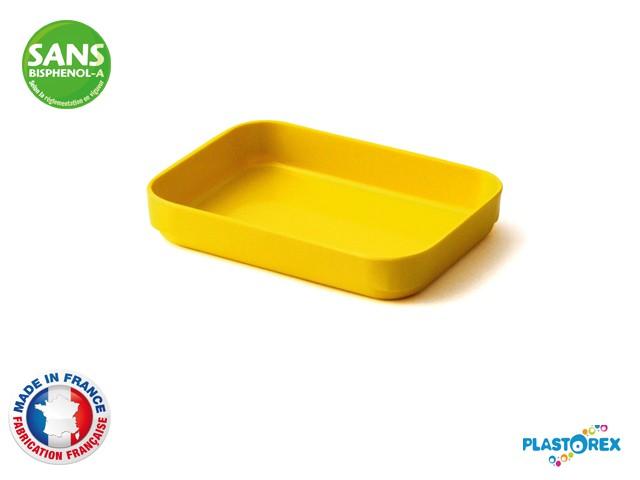 RAVIER RECTANGULAIRE 13 X 9 CM MELAMINE JAUNE